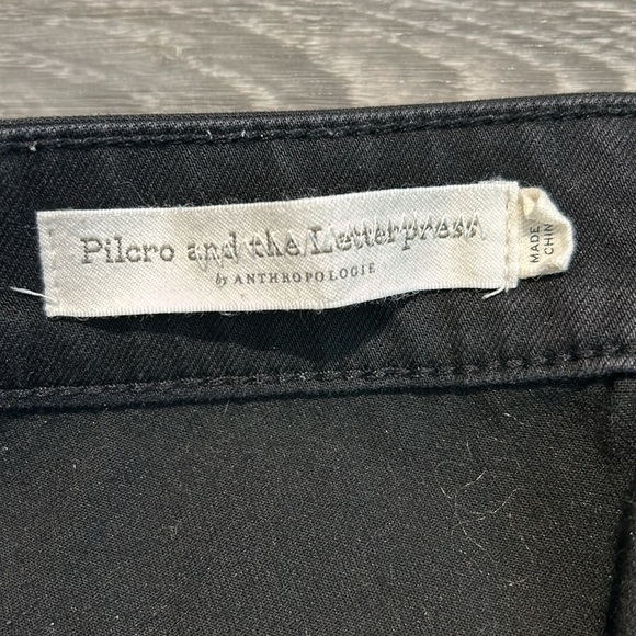 Pilcro & the Letterpress High-Rise Legging Jeans Black Anthropologie 30 Curvy - Picture 7 of 13